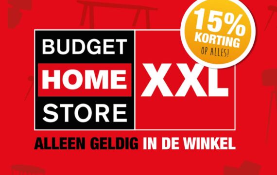Thumbnail van nieuwsbericht `15% korting op alles bij Budget Home Store`